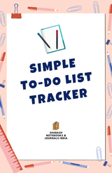Simple TO-DO List Tracker : A Blank TO-DO List Notebook to write a daily task -New Year Special's Book Image