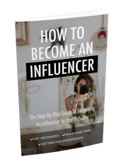 How To Become An Influencer's Book Image