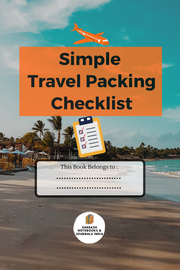 Simple Travel Packing Checklist: A Blank Notebook or Journal for Your Vacation plan, Travel checklist for Business People, Men & Women, Travelers Checklist for Holiday or Business's Book Image