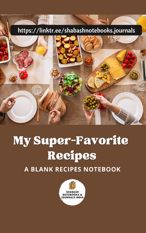 My Super-Favorite Recipes: A Blank Recipes Notebook @amazonbooks's Book Image