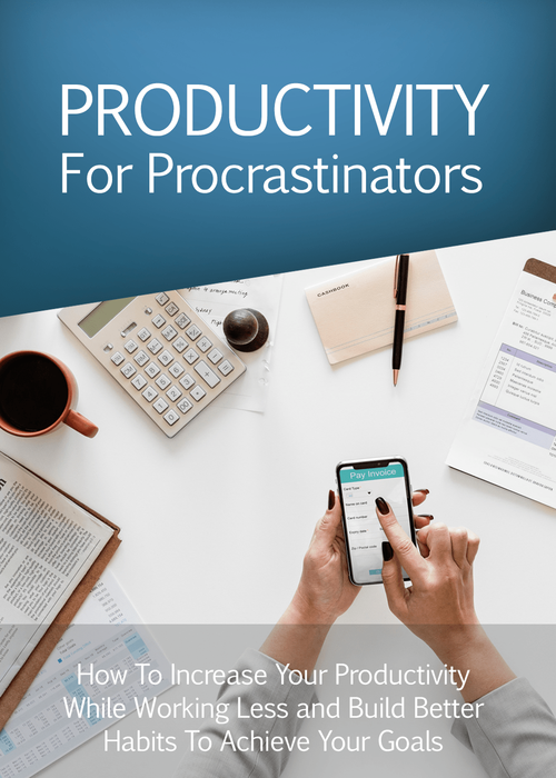 Productivity For Procrastinators (How To Increase Your Productivity While Working Less And Build Better Habits To Achieve Your Goals) Ebook's Book Image