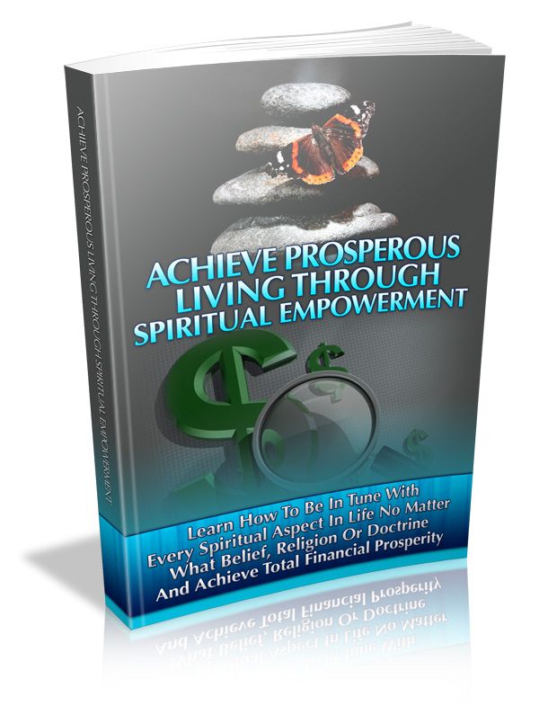 Achieve Prosperous Living through Spiritual Empowerment's Book Image